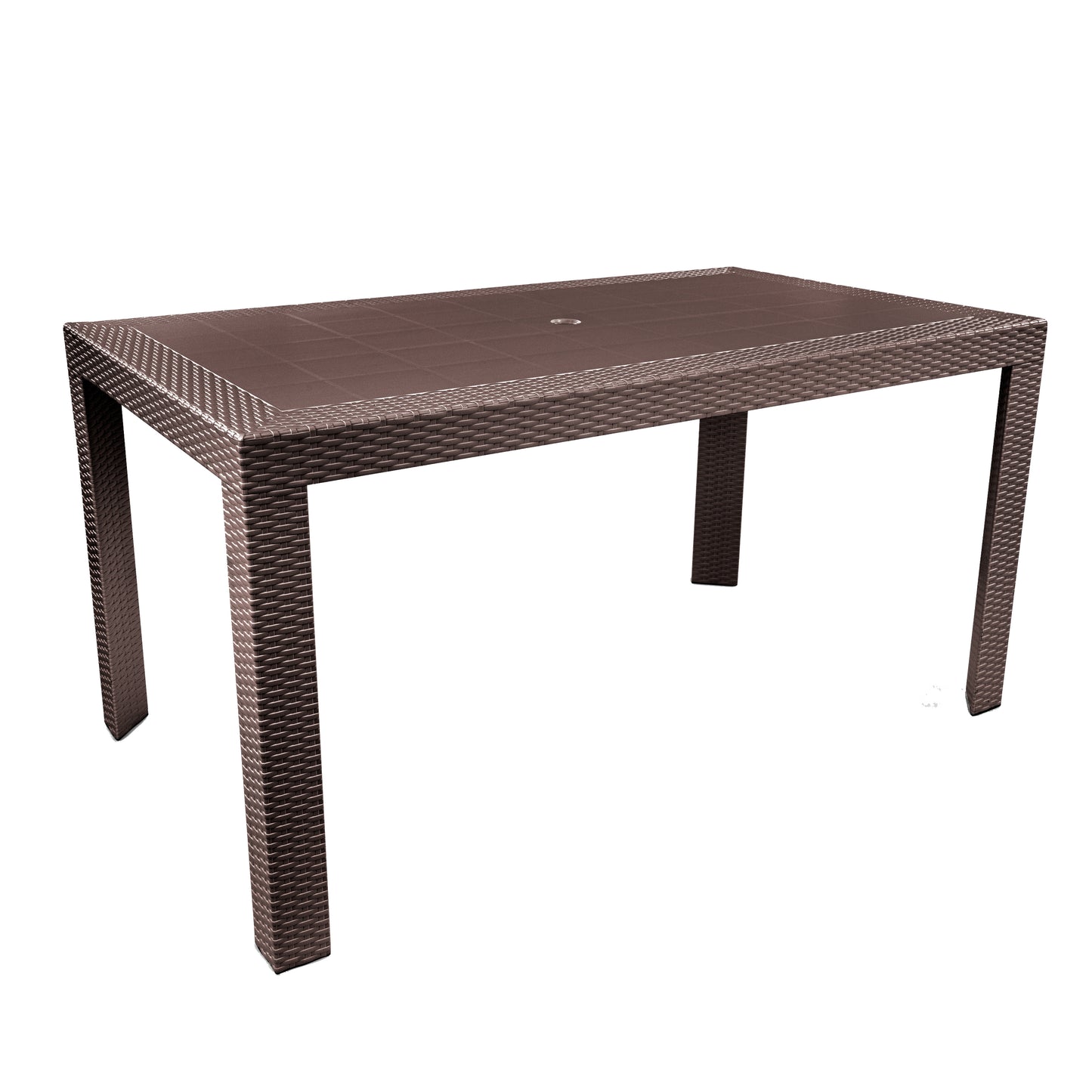 Hans 55" Weave Design Outdoor Dining Table