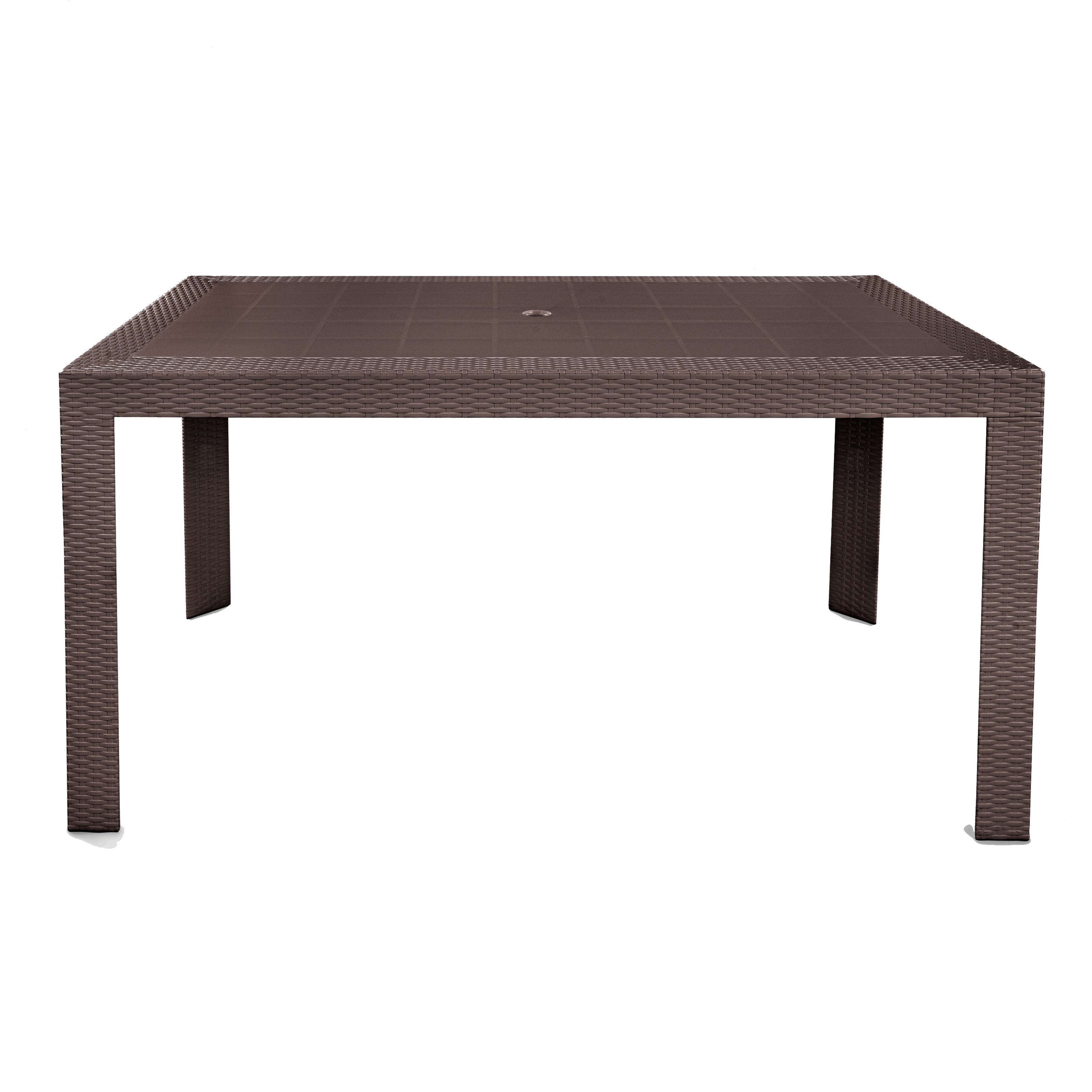 Hans 55" Weave Design Outdoor Dining Table