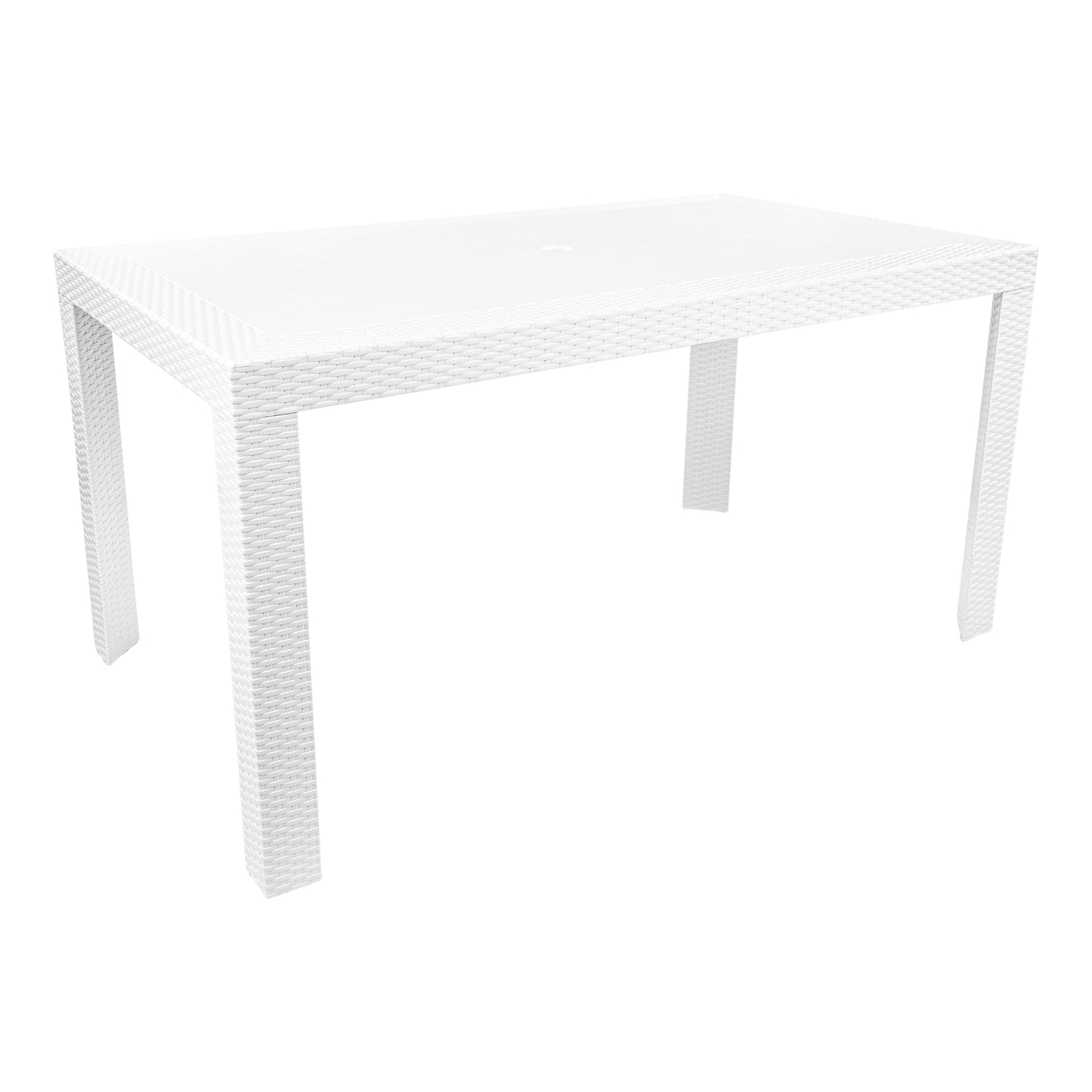 Hans 55" Weave Design Outdoor Dining Table