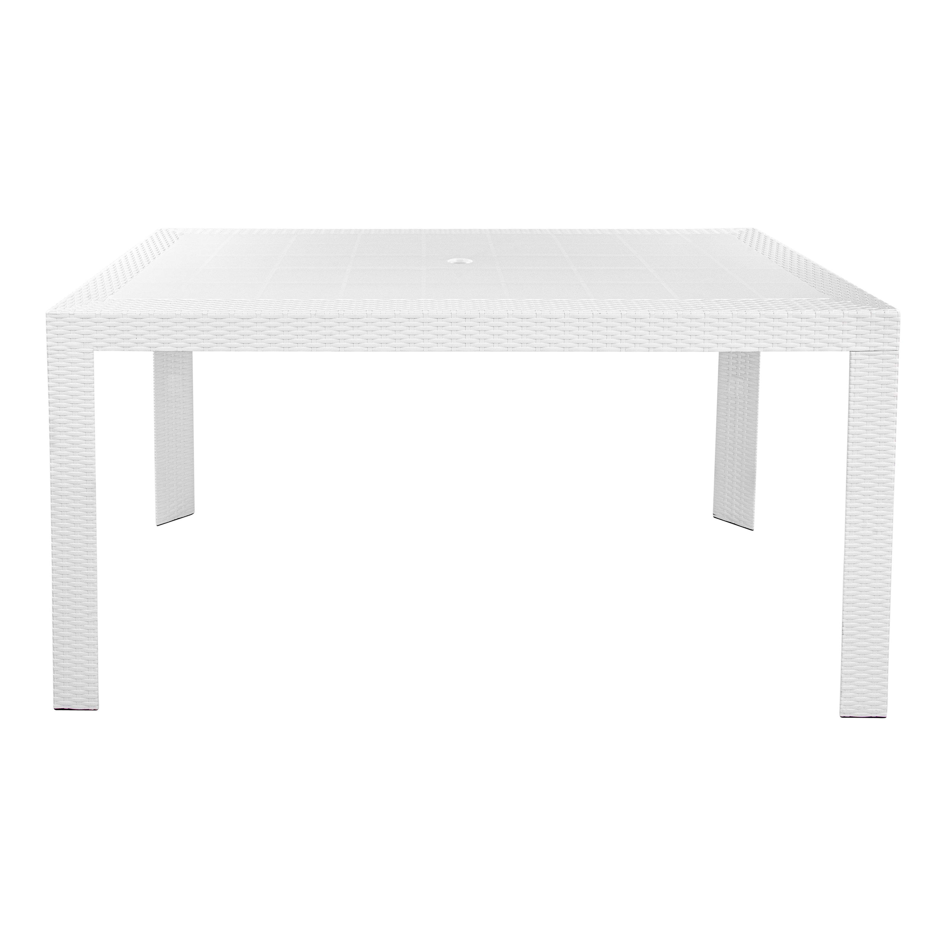 Hans 55" Weave Design Outdoor Dining Table