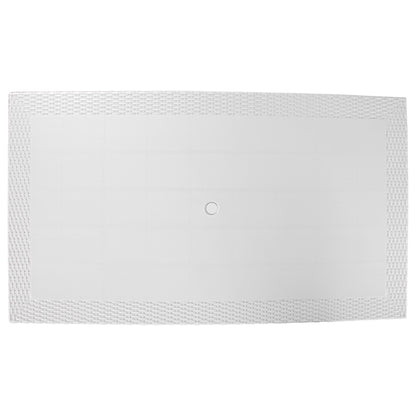 Hans 55" Weave Design Outdoor Dining Table