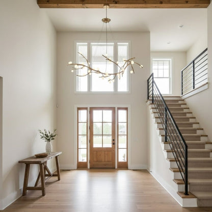 Madelyn Rustic Branch Chandelier Frosted/Clear Ball