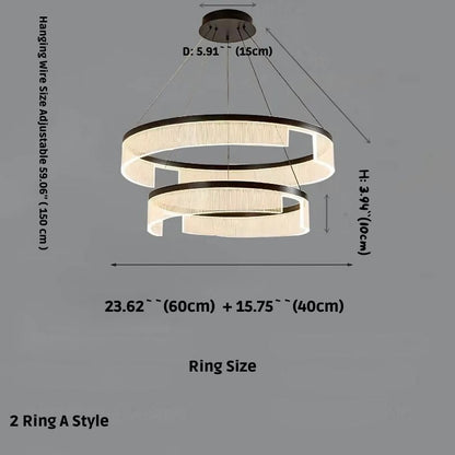 Mae Led Ring Chandelier
