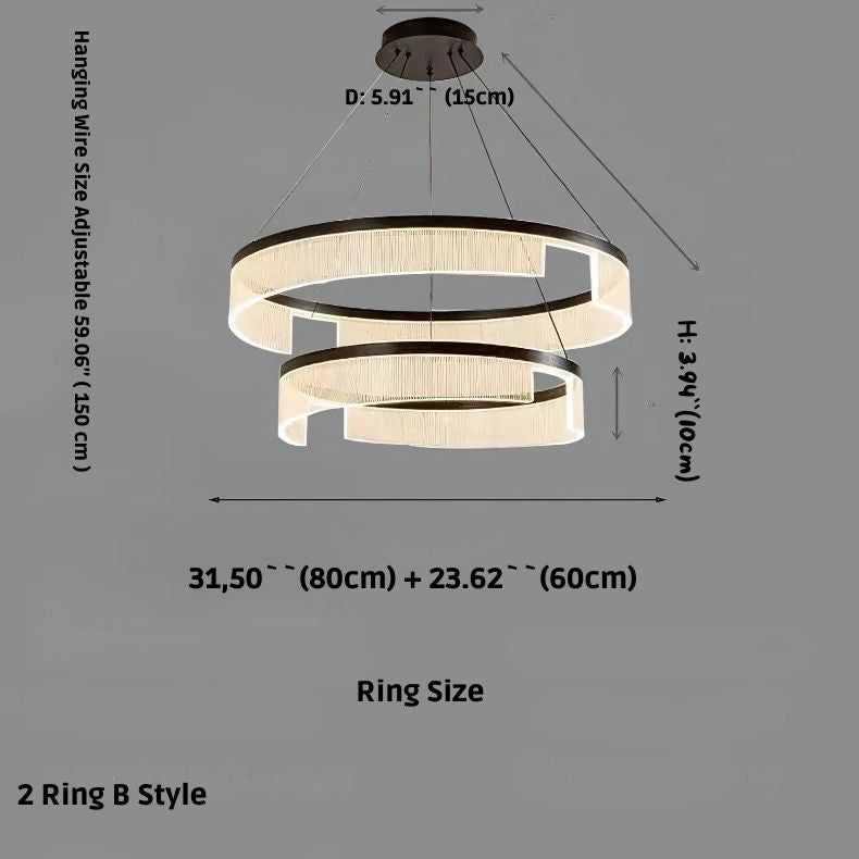 Mae Led Ring Chandelier