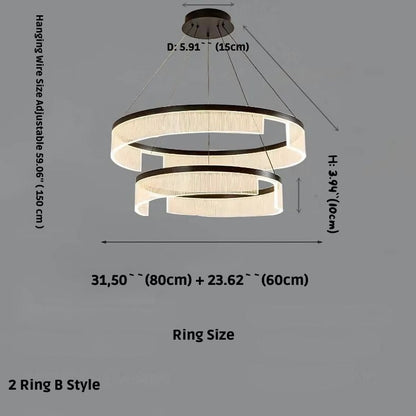 Mae Led Ring Chandelier