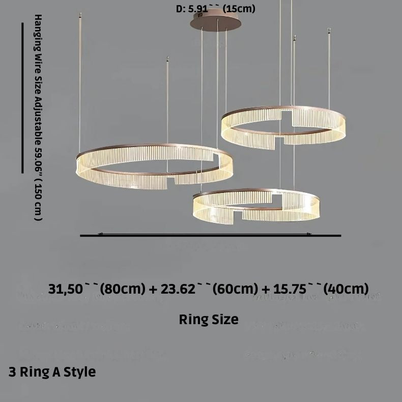 Mae Led Ring Chandelier
