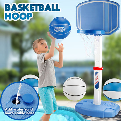 EMFURN Poolside Basketball Hoop | Pool Basketball Hoop Above-Ground