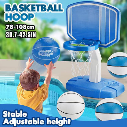 EMFURN Poolside Basketball Hoop | Pool Basketball Hoop Above-Ground