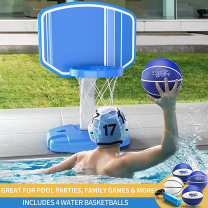 EMFURN Poolside Basketball Hoop | Pool Basketball Hoop Above-Ground