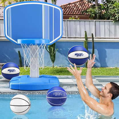 EMFURN Poolside Basketball Hoop | Pool Basketball Hoop Above-Ground