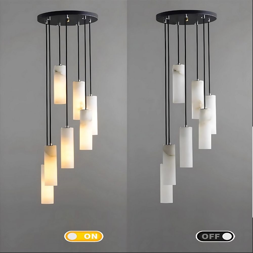 Classic Tube Chandelier for Living Room & Foyer