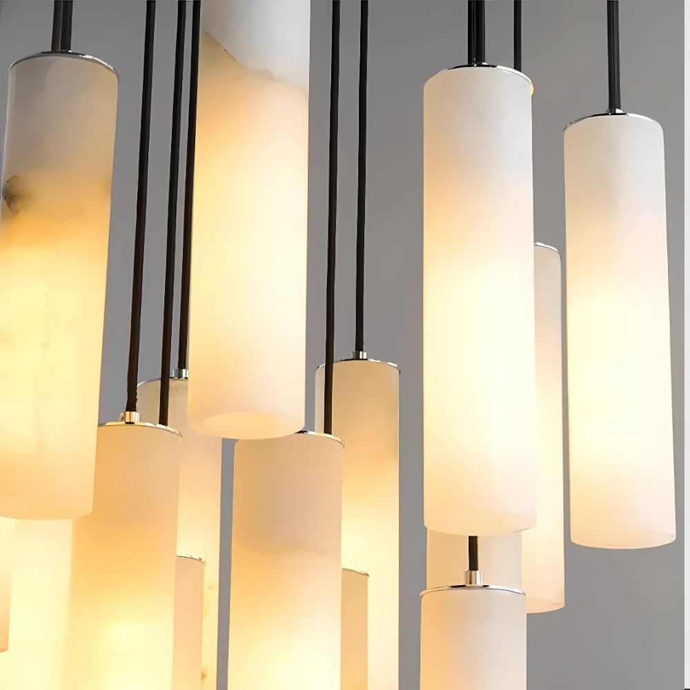 Classic Tube Chandelier for Living Room & Foyer