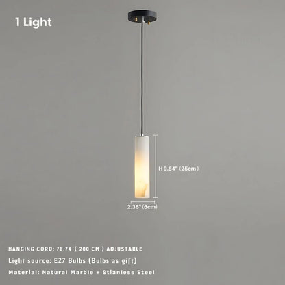 Classic Tube Chandelier for Living Room & Foyer