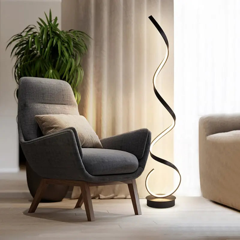 Marya LED Wavy Floor Lamp