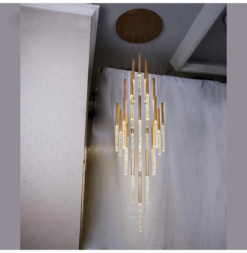 Mina Crystal Entryway Light Fixtures High Ceiling