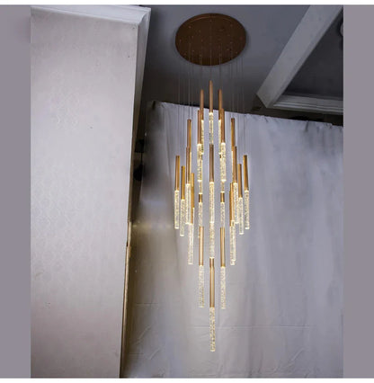 Mina Crystal Entryway Light Fixtures High Ceiling
