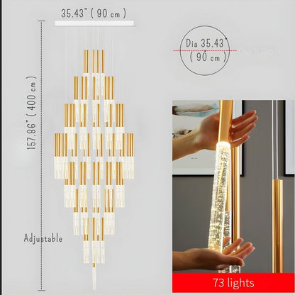 Mina Crystal Entryway Light Fixtures High Ceiling