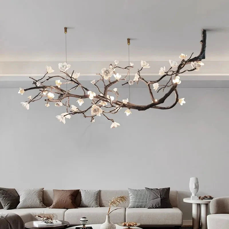 Minas Rustic Tree Branch Chandelier