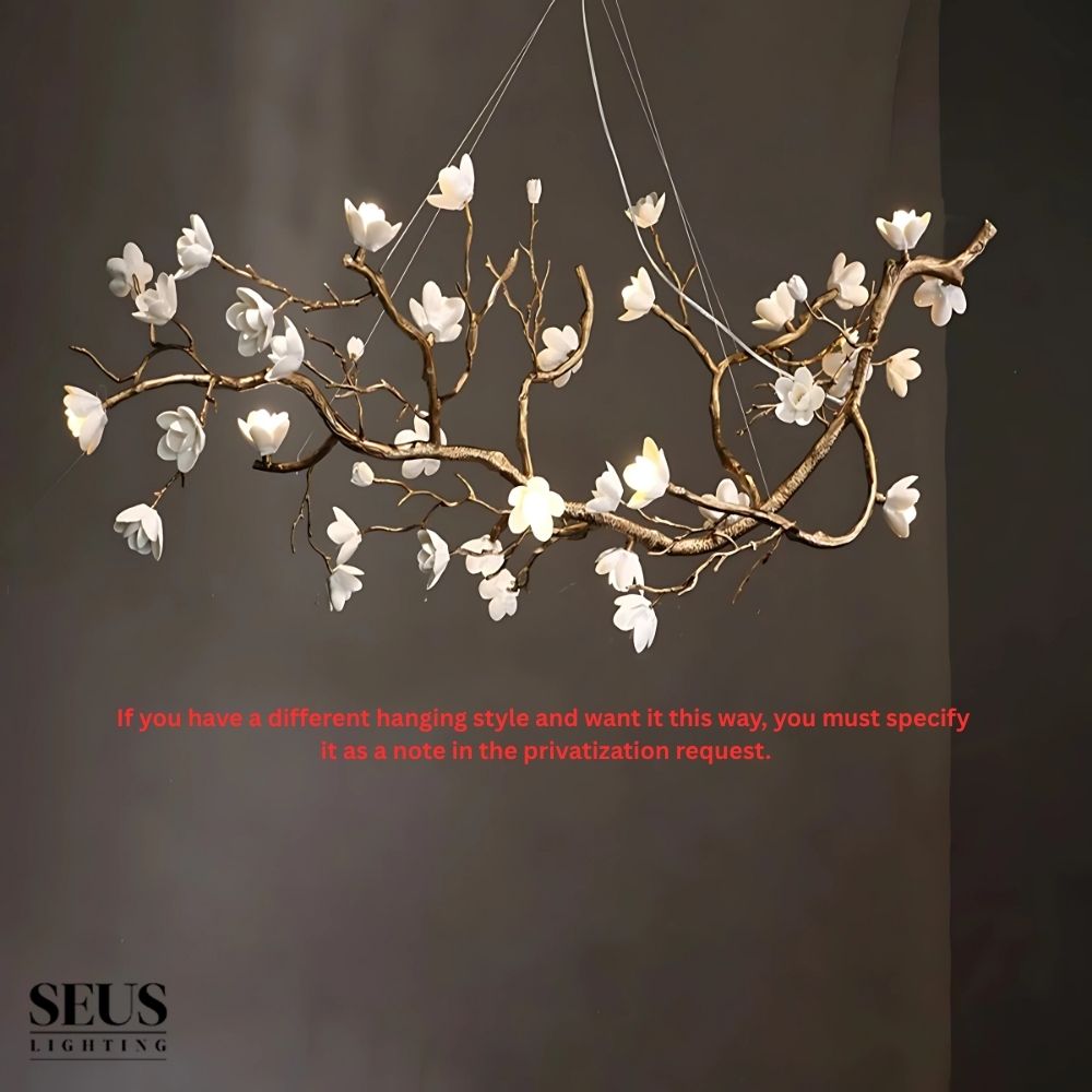 Minas Rustic Tree Branch Chandelier