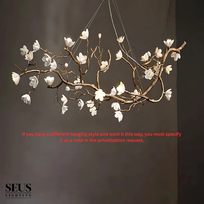 Minas Rustic Tree Branch Chandelier
