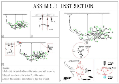 Minas Rustic Tree Branch Chandelier