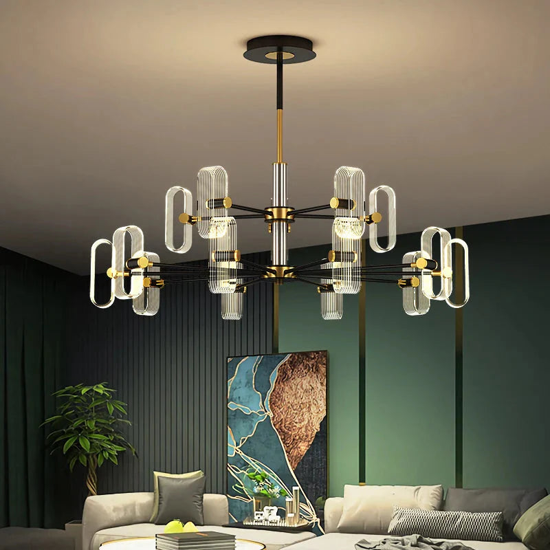 Modern Acrylic Led Chandelier with Remote Control