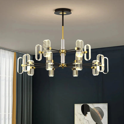 Modern Acrylic Led Chandelier with Remote Control