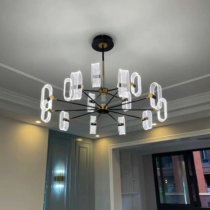 Modern Acrylic Led Chandelier with Remote Control