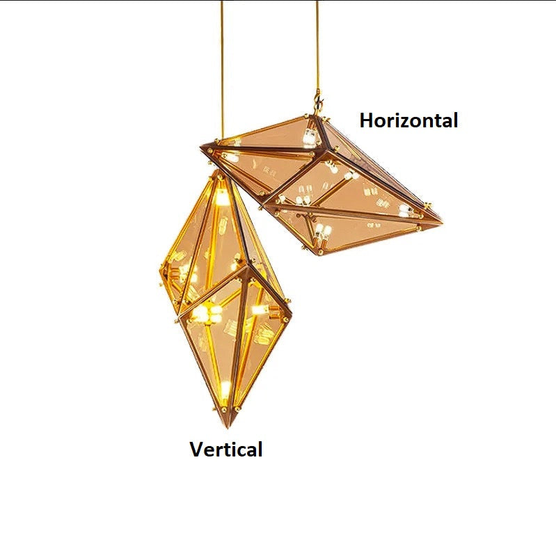 Modern Angular Diamond Style LED Pendant Light