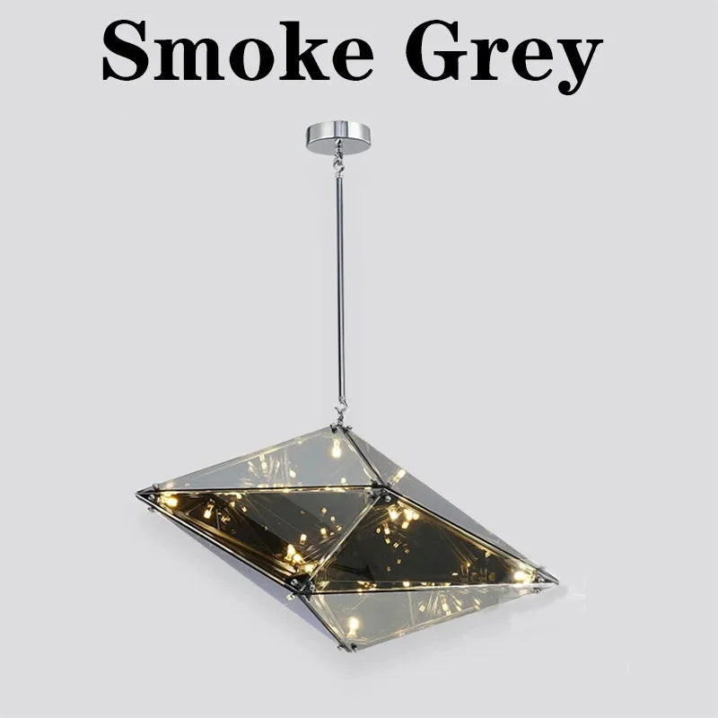 Modern Angular Diamond Style LED Pendant Light