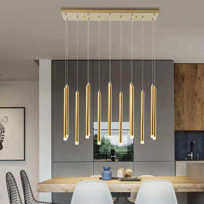 Modern Black & Gold Dining Room Ceiling Fixture