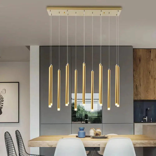 Modern Black & Gold Dining Room Ceiling Fixture
