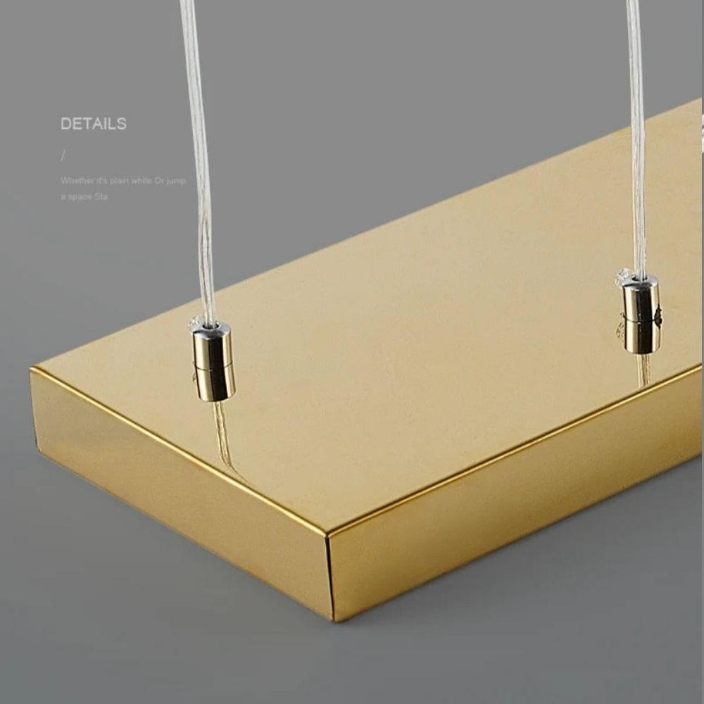 Modern Black & Gold Dining Room Ceiling Fixture