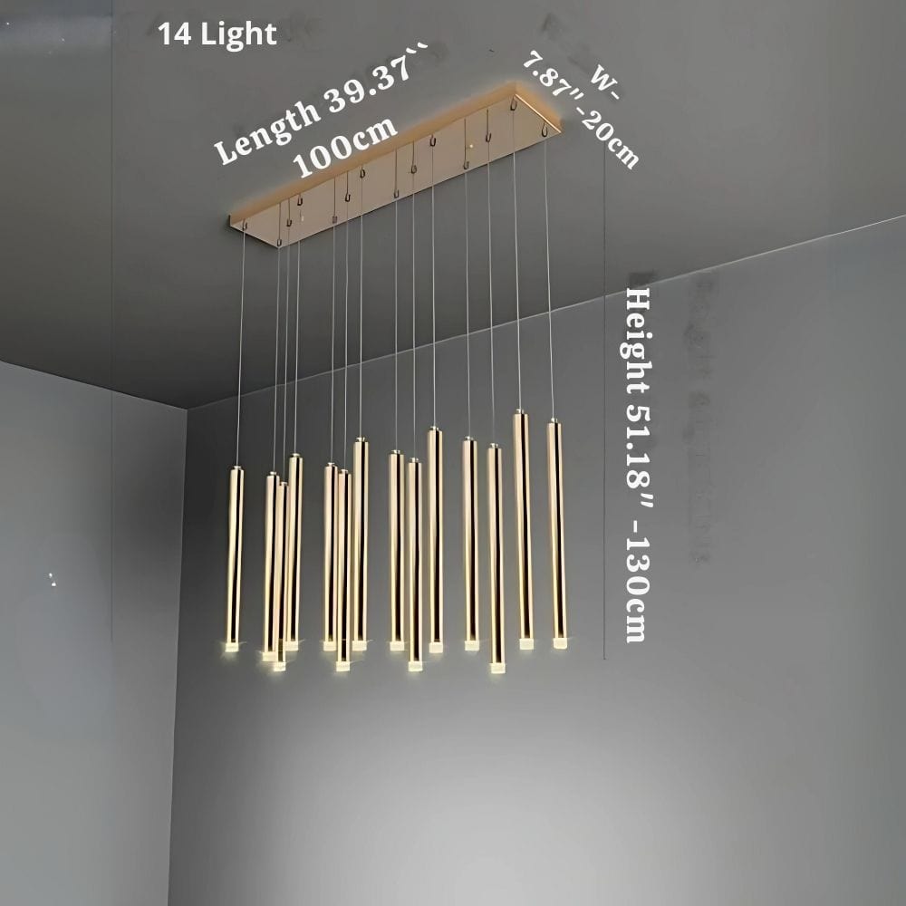 Modern Black & Gold Dining Room Ceiling Fixture