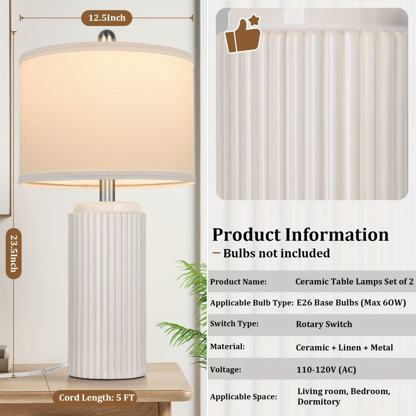 Modern Yanya Modern Ceramic Table Lamp