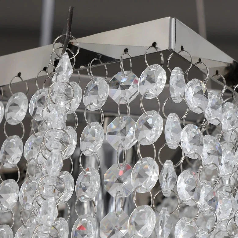 Modern Crystal Beaded Chandelier for Staircase&Foyer