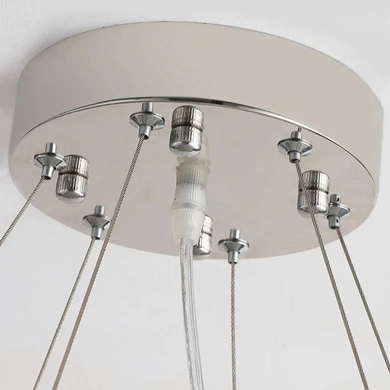 Modern Crystal Beaded Chandelier for Staircase&Foyer