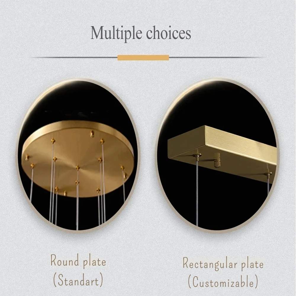 Modern Crystal Chandelier for High Ceiling Living Room