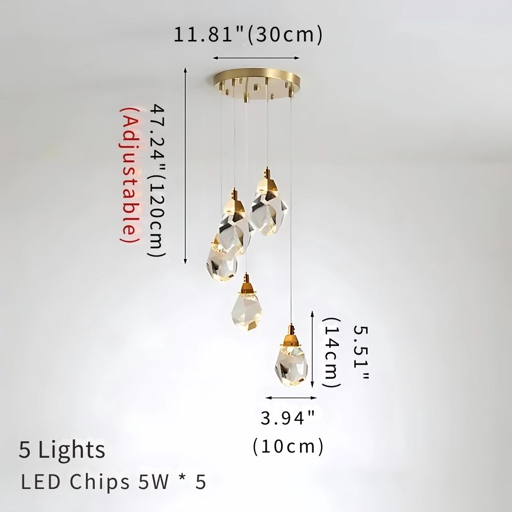 Classic Crystal Chandelier for High Ceiling Living Room