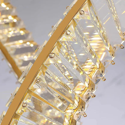 Classic Crystal Light Fixture for Staircase & Foyer & High Ceiling