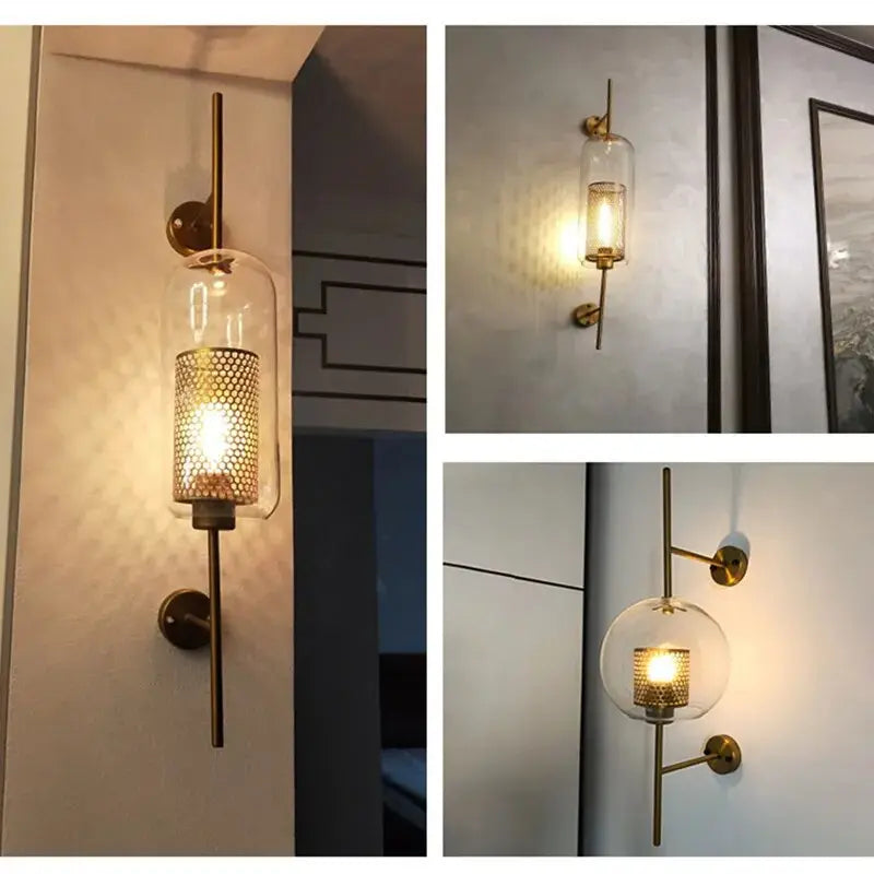 Modern Glass Art Deco Wall Lights