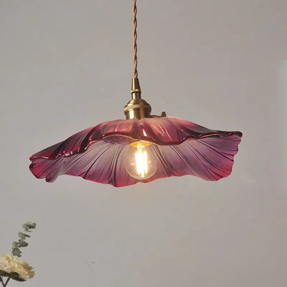 Modern Glass Flower Pendant Lights