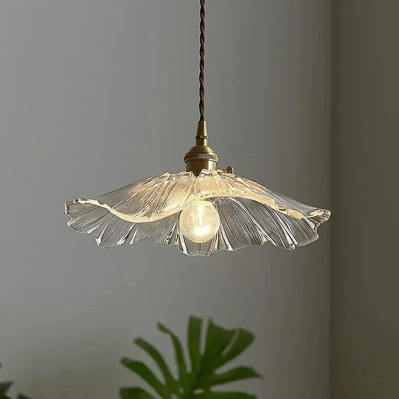 Modern Glass Flower Pendant Lights