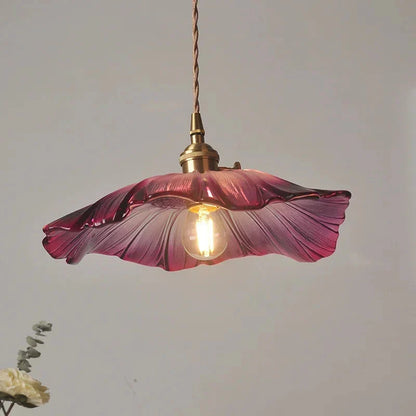 Modern Glass Flower Pendant Lights
