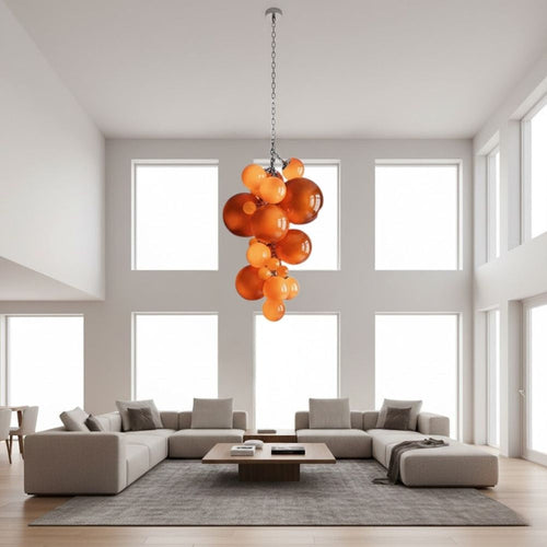 Vexo Modern Large Glass Bubble Chandelier