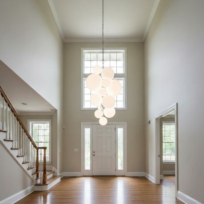 Classic Modern Large Glass Bubble Chandelier