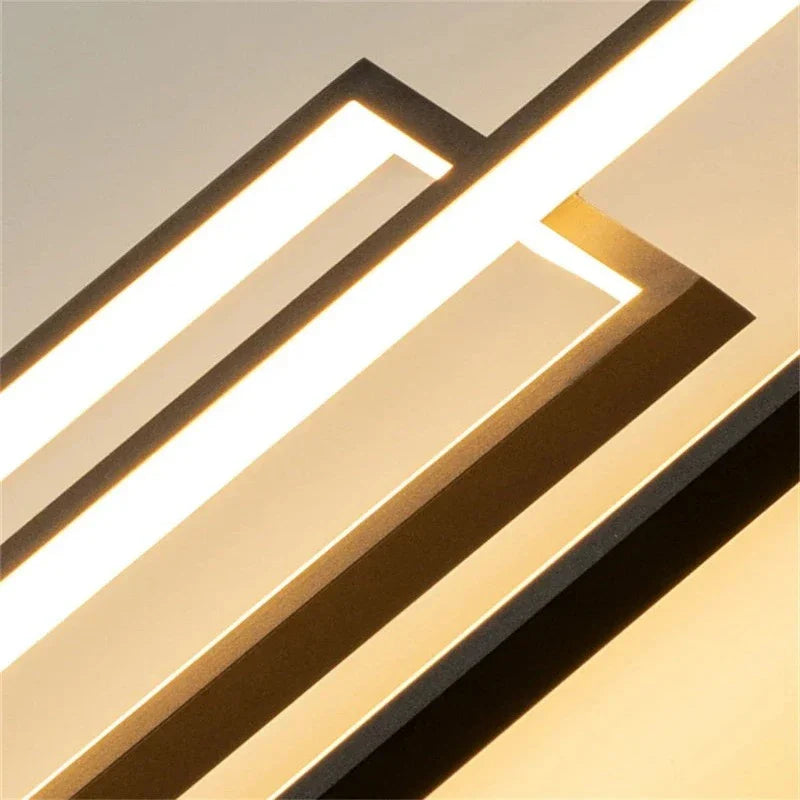 Modern Large Vertical Rectangle Chandelier For Staircase