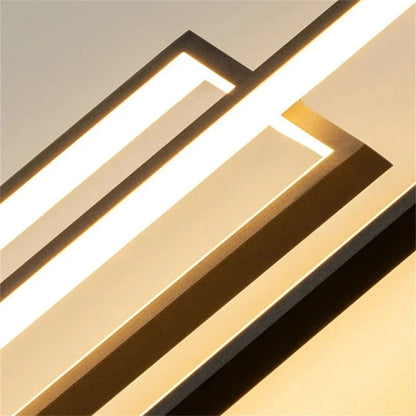 Modern Large Vertical Rectangle Chandelier For Staircase