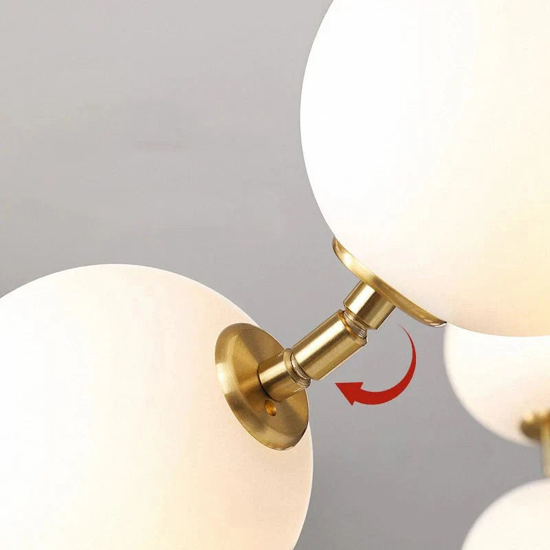 Modern Minimalist Bubble Glass Orb Chandelier