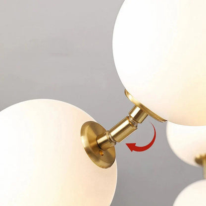 Modern Minimalist Bubble Glass Orb Chandelier